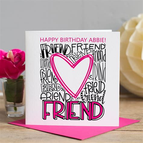 Happy birthday card for friend